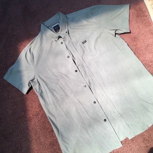 MENS RVCA BUTTON DOWN SHORT SLEEVE
